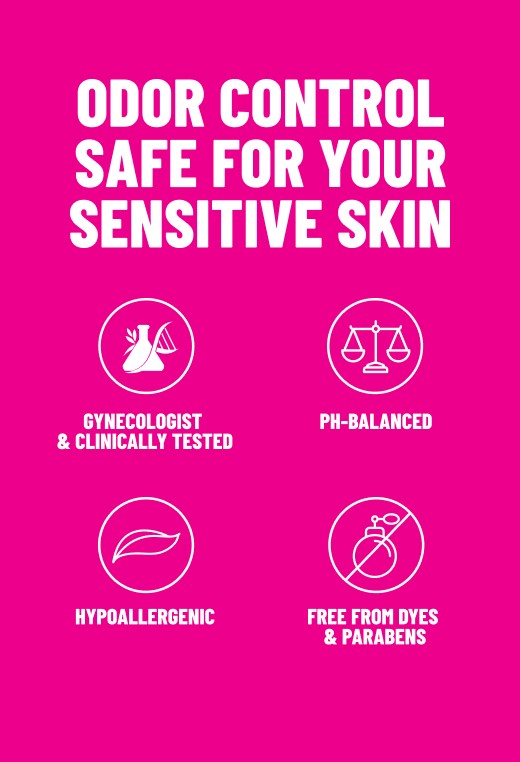 Safe odor control for your sensitive skin