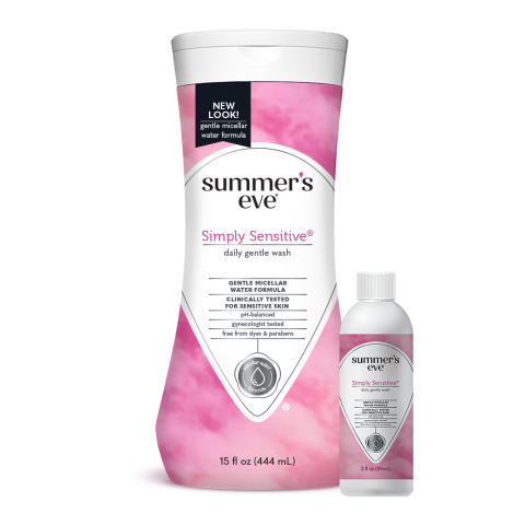 SimplySensitive wash 15oz and travel size