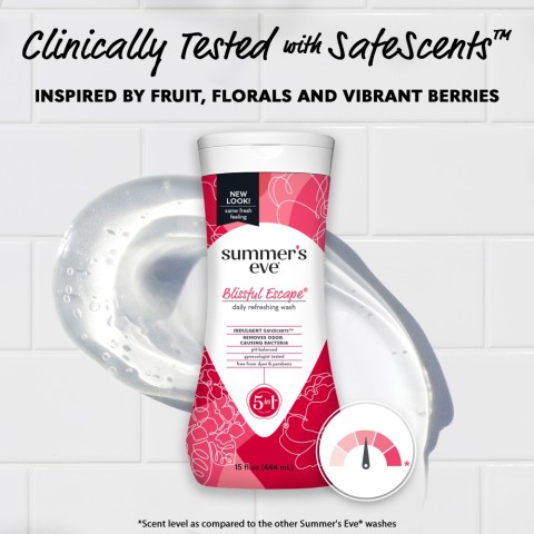 Summer's Eve Blissful Escape Daily Refreshing Vaginal Wash Clinically Tested with SafeScents