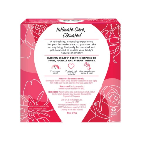 Summer's Eve Blissful Escape Daily Refreshing Vaginal Wipes