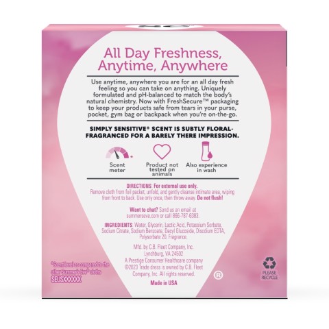 Simply Sensitive® Daily Gentle Individual Cloths