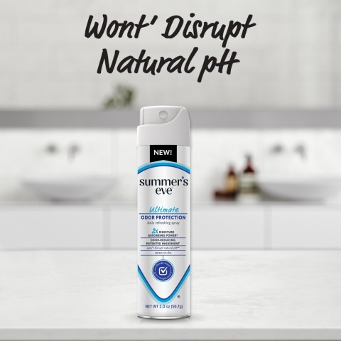 Summer's Eve Ultimate Odor Protection Daily Refreshing Spray Won't Disrupt Natural PH